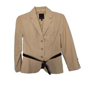The Limited Womens Blazer Size 2 Lined Tan Long Sleeve